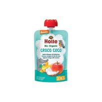 Obuolių tyrelė su mangais ir kokosais CROCO COCO, kūdikiams nuo 6 mėn., biodinaminė