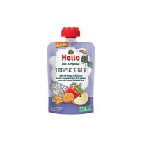 Obuolių tyrelė su mangais ir pasifloromis TROPIC TIGER, kūdikiams nuo 6 mėn., biodinaminė